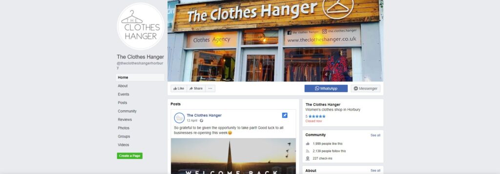 The Clothes Hanger Social Media Marketing